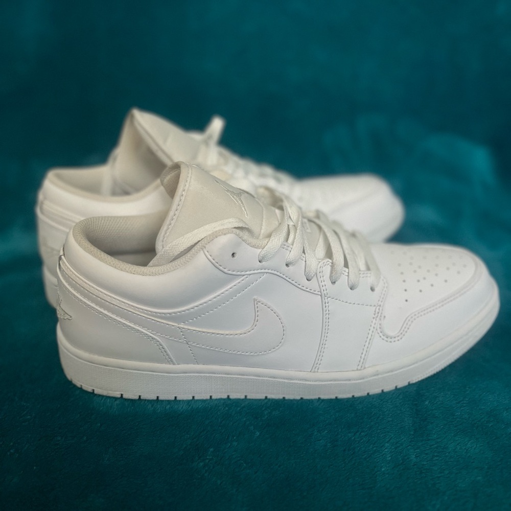 Nike All-White Low-Top Air Force 1 Men’s Sneakers